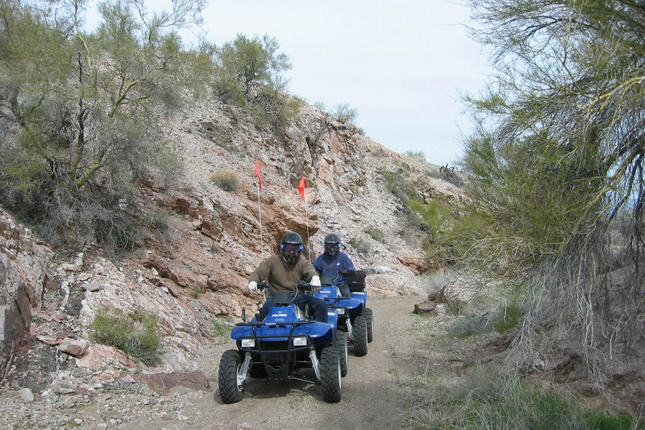 ATV's at an all-inclusive dude ranch