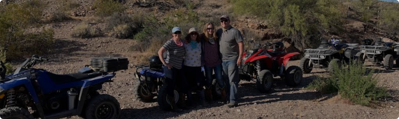 Atvs at an all-inclusive dude ranch Stagecoach Trails Guest Ranch