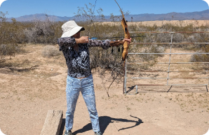 Archery at an all-inclusive dude ranch