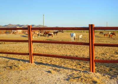Horse Fence at Dude Ranch