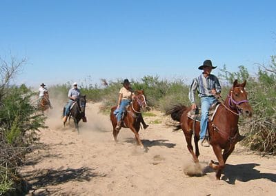 Loping in the washes