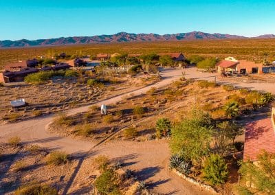 Dude ranch aerial view