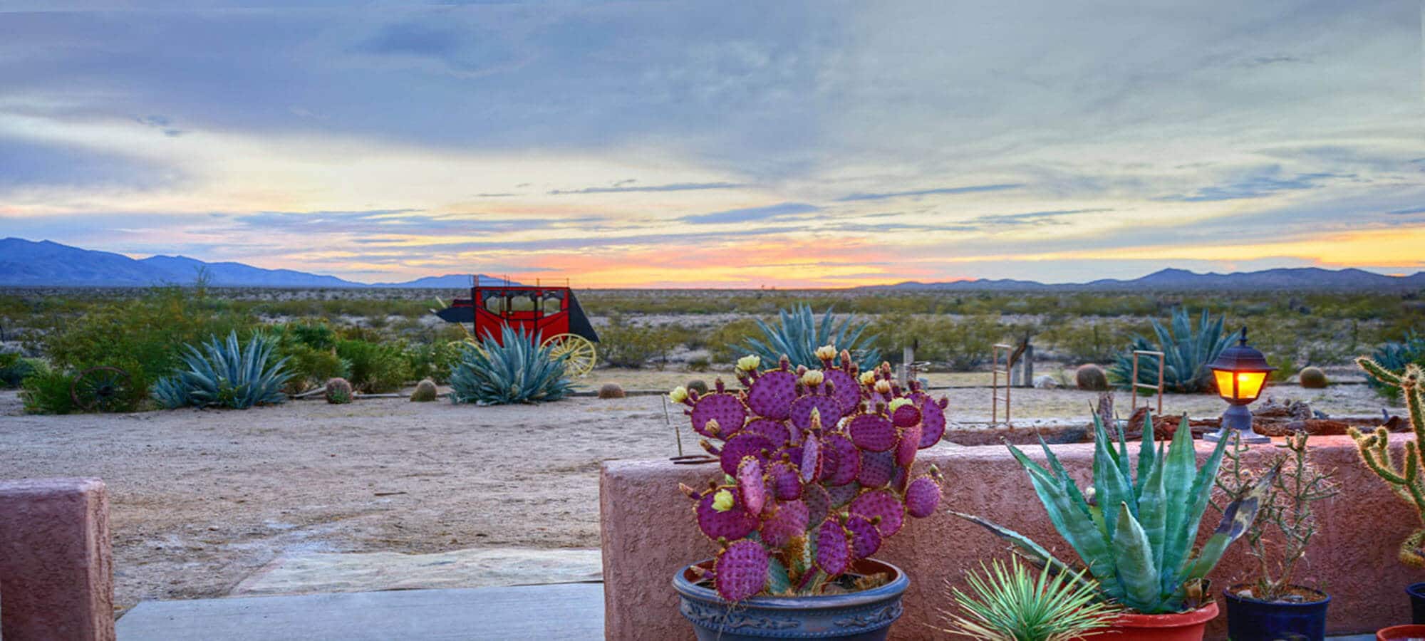 Sunset at a Dude Ranch