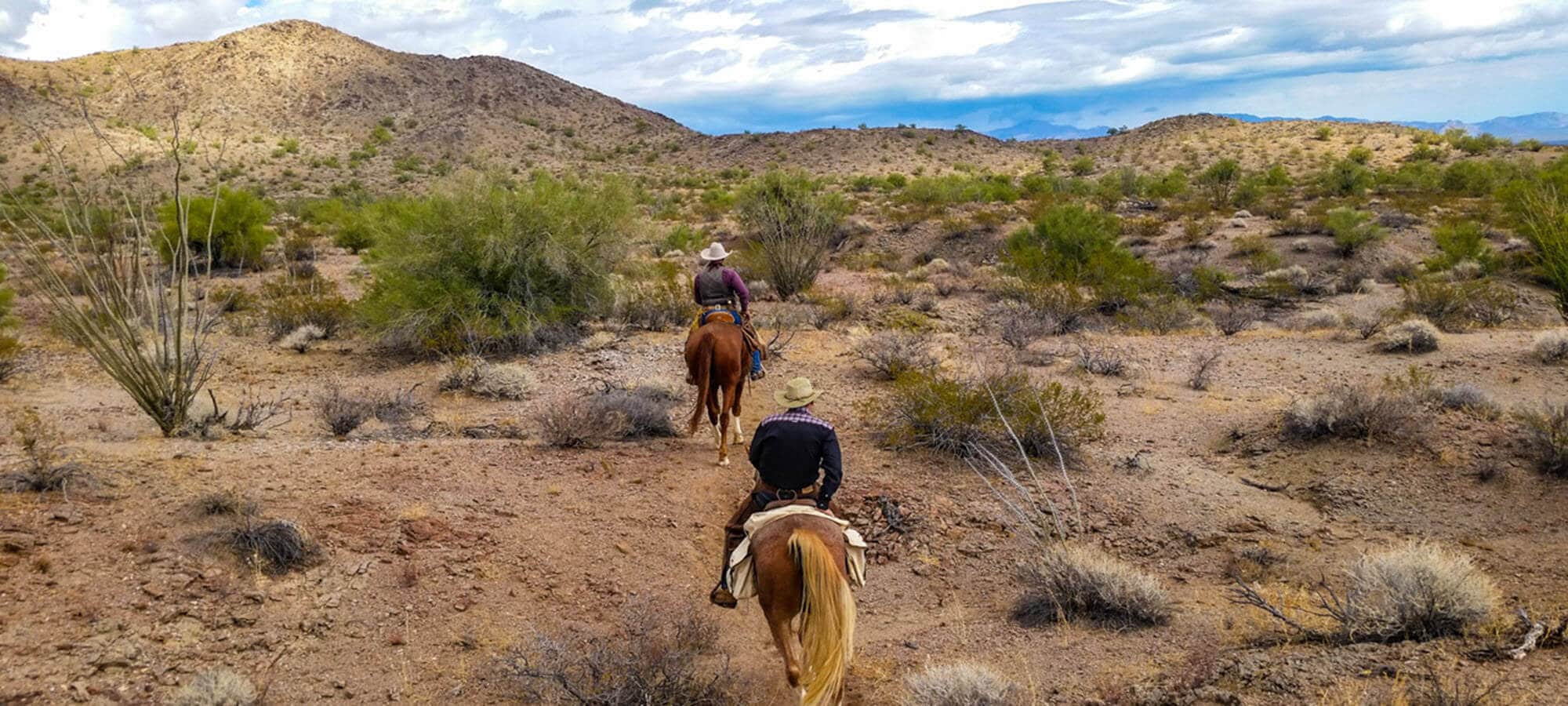 Riding in the mountains