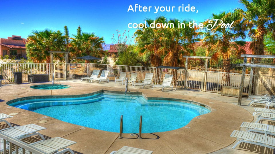 Swimming pool at a Dude Ranch