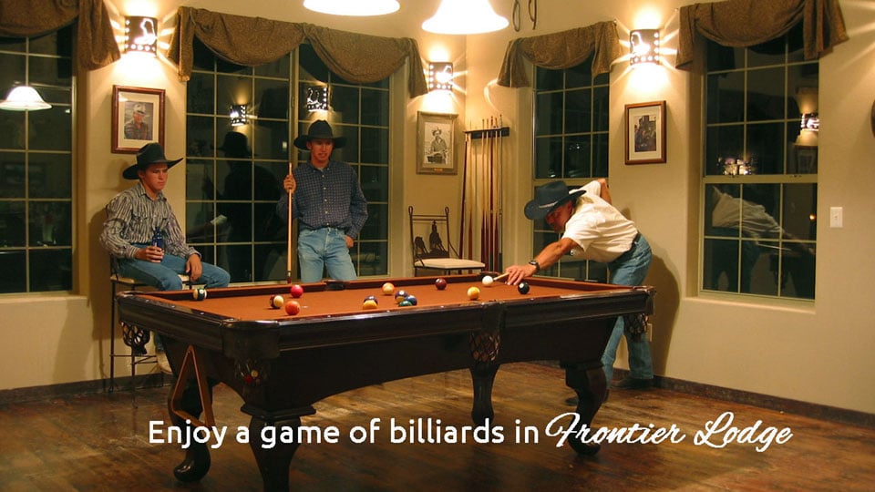 Billiards at a Dude Ranch