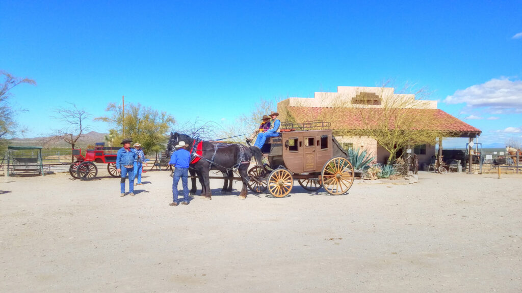 Authentic Stagecoach rides at Stagecoach Trails Guest Ranch