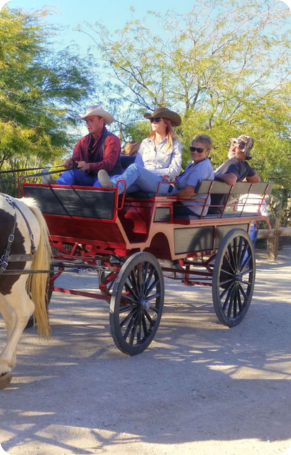 all-inclusive dude ranch wagon rides